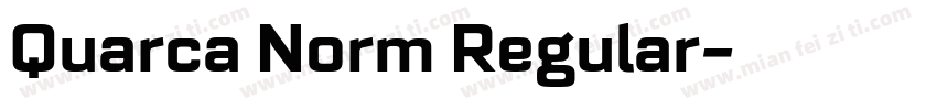 Quarca Norm Regular字体转换